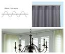 Silent Gliss 60mm wave curtains showing tight S-shaped folds