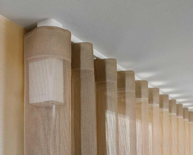 Silent Gliss 5600 electric curtain track installed