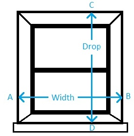 How to measure inside a window recess for roller blinds